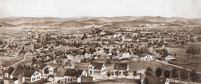 Pohled na Jablonec (1888)
