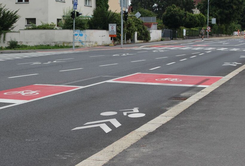 Cyklopruhy v ul. Palackého