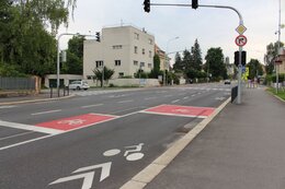 Cyklopruhy v ul. Palackého